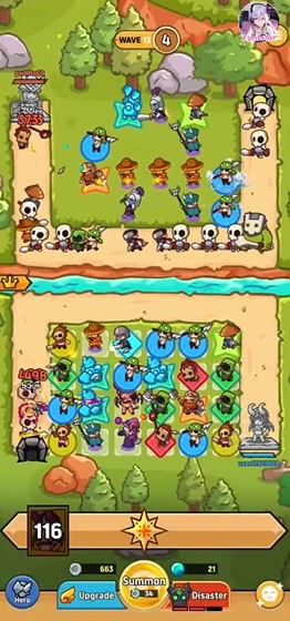 카오스 디펜스 머지 apk android
